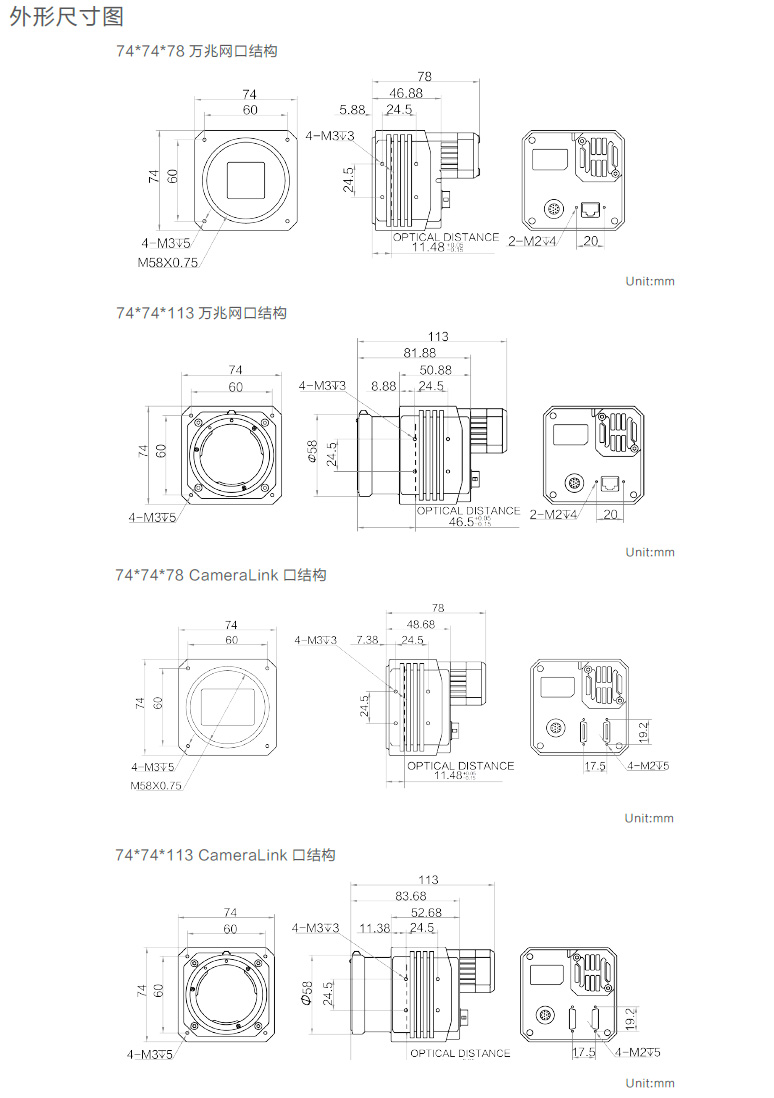 CH系列萬兆網(wǎng)/CameraLink工業(yè)面陣相機